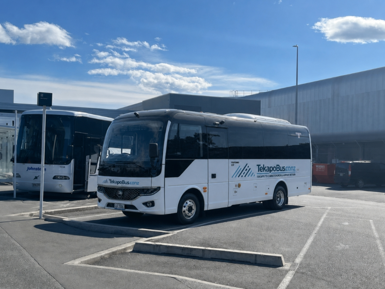 Christchurch Airport bus parking map