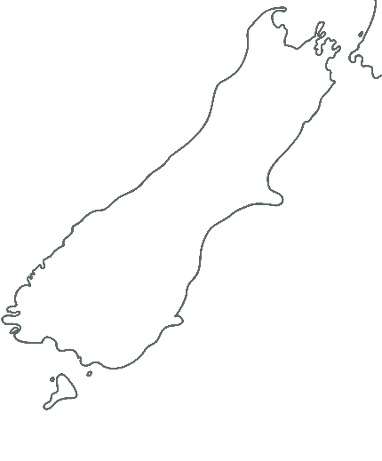 South Island route map - Lake Tekapo to Christchurch Airport